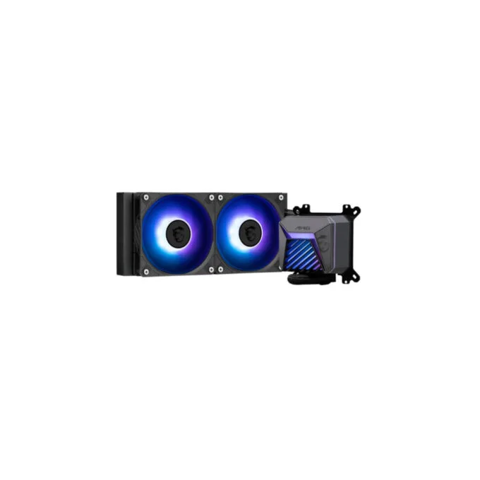 MSI MAG CORELIQUID A15 240mm AIO Liquid Cooler - Dual 120mm ARGB Fans, ARGB Pump, UNI Bracket — image 4