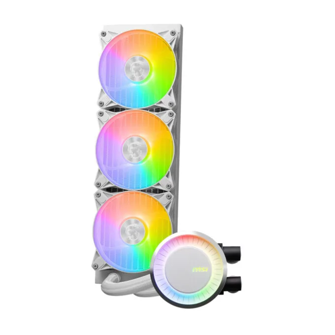 MSI MAG CORELIQUID E360 - AIO 360mm Liquid CPU Cooler - White — image 2