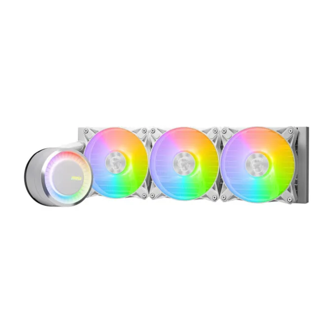 MSI MAG CORELIQUID E360 - AIO 360mm Liquid CPU Cooler - White — image 3