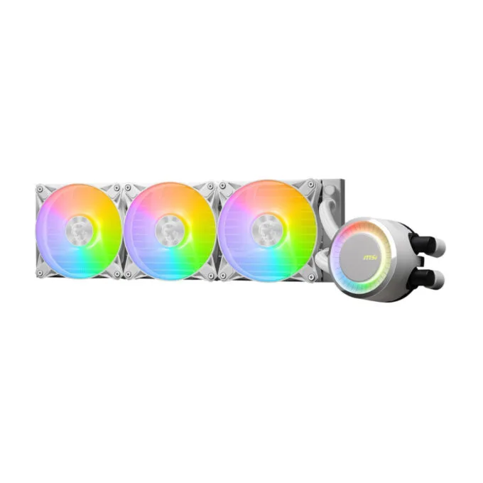 MSI MAG CORELIQUID E360 - AIO 360mm Liquid CPU Cooler - White — image 4