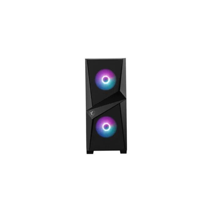 MSI MAG FORGE 100R - Mid-Tower PC Case - Black, Tempered Glass, ARGB Fans, 330mm GPU, 160mm CPU Cooler — image 4