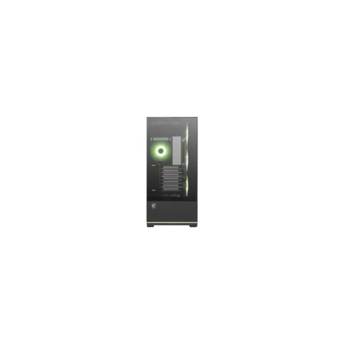 MSI MAG PANO 110R PZ - Mid Tower PC Case - Black, Tempered Glass, ARGB Fans — image 2