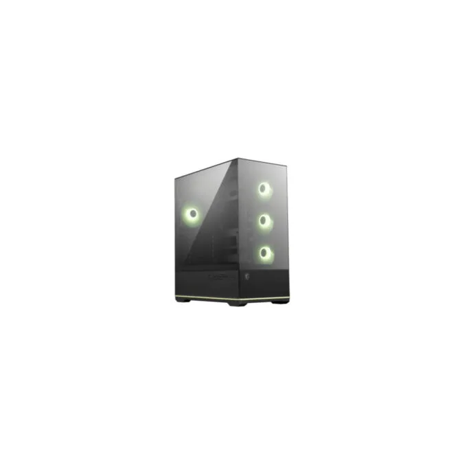 MSI MAG PANO 110R PZ - Mid Tower PC Case - Black, Tempered Glass, ARGB Fans — image 3