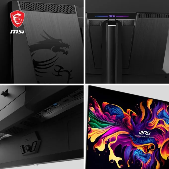 MSI MPG - 321URXDE - QD-OLED, 80 cm (31.5 in), Black, UltraHD 4K, Adaptive-Sync, USB-C, 240 Hz panel — image 4