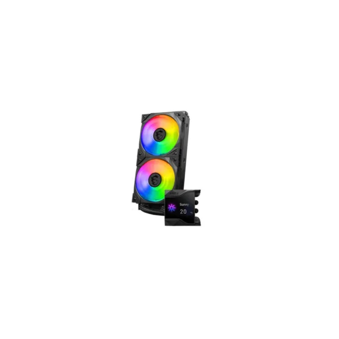 MSI MPG CORELIQUID D240 - 240mm AIO Liquid CPU Cooler - 2x120mm Fans, 2.4" IPS Display — image 4