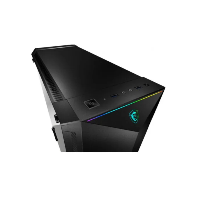MSI MPG GUNGNIR 100 - Mid Tower Gaming PC Case - Black, Tempered Glass, ARGB Fans, E-ATX/ATX Compatible — image 5