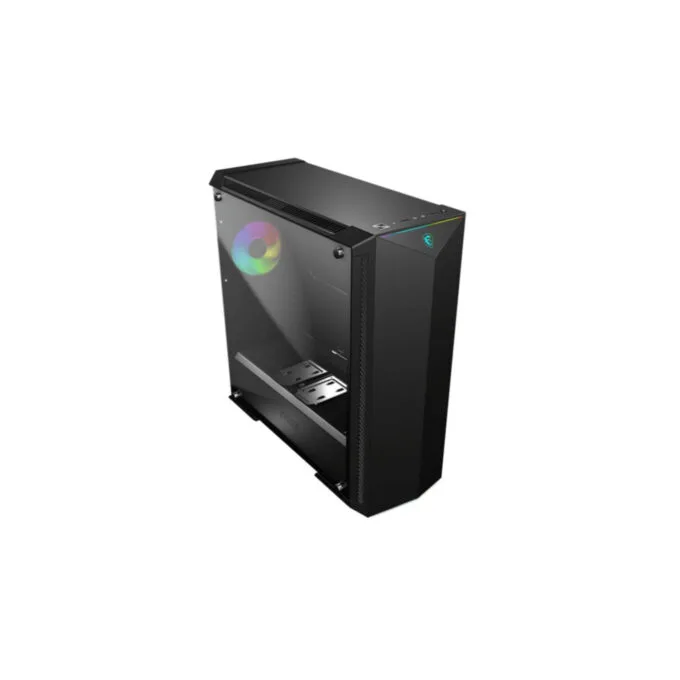 MSI MPG GUNGNIR 100 - Mid Tower Gaming PC Case - Black, Tempered Glass, ARGB Fans, E-ATX/ATX Compatible — image 1