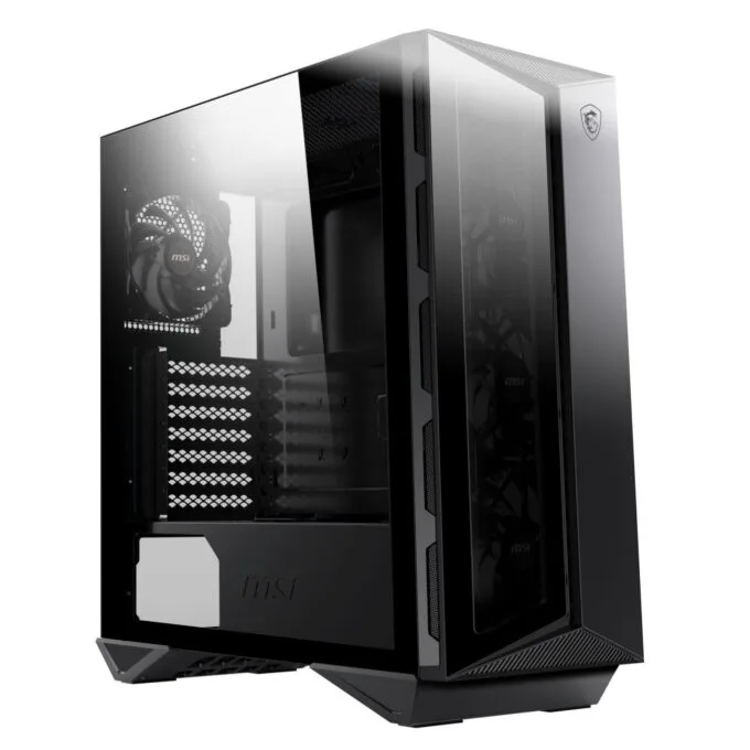 MSI MPG GUNGNIR 110R - Mid Tower Gaming PC Case, Black, Tempered Glass, ARGB Fans, USB-C — image 3