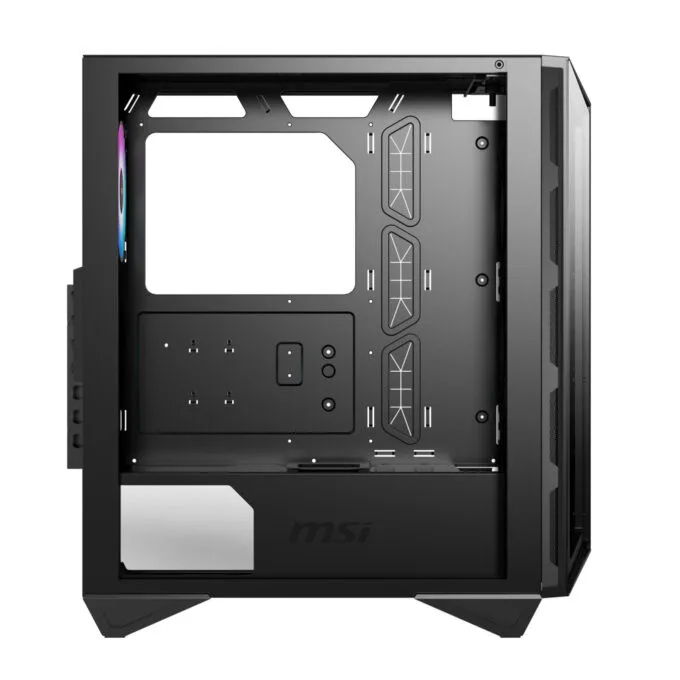 MSI MPG GUNGNIR 110R - Mid Tower Gaming PC Case, Black, Tempered Glass, ARGB Fans, USB-C — image 4