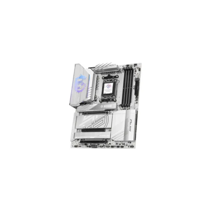 MSI MPG X870E EDGE TI WIFI - AM5 ATX Motherboard - White, DDR5, 256GB, PCIe 5.0, Wi-Fi 7, USB4, 5G LAN — image 3
