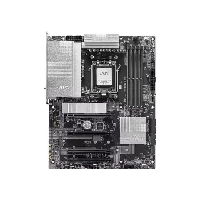 MSI PRO B850-P WIFI - AM5 ATX Motherboard, DDR5 (4x DIMM, 256GB), PCIe 5.0, 3x M.2, 5G LAN, Wi-Fi 7, RGB — image 2