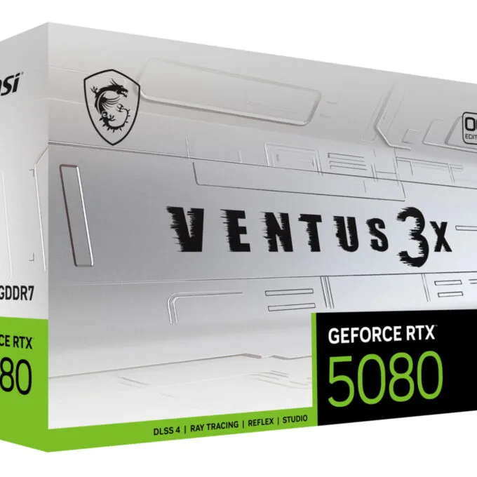 MSI VENTUS 3X OC GeForce RTX 5080 - White, 16GB GDDR7, 2640 MHz Boost — image 2
