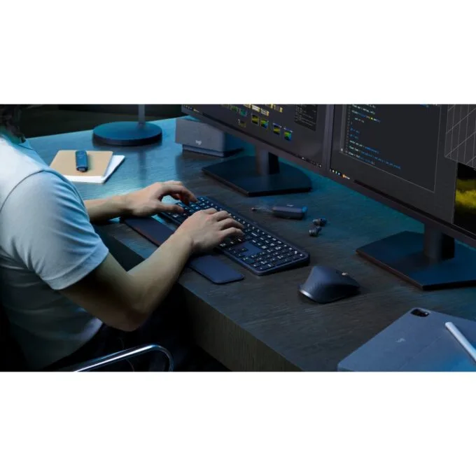 MX Keys S Graphite - Full-Size Wireless Keyboard with Tri-Mode Connectivity — image 8