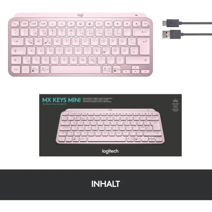 MXKEYS MINI WRLS ILLUMINATED KB - Pink — image 5