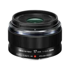 M.Zuiko Digital 17mm f/1.8 II - EW-M1718 - Black, Micro Four Thirds, Weathersealed IPX1