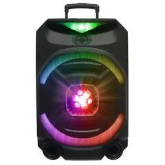 N-Gear - FLASH1550 - 15'' Portable Karaoke Disco Speaker with Wireless Mic BT USB & LED Effects
