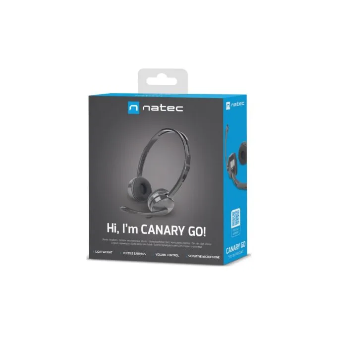 Natec Headset with Microphone 3.5mm - CANARY GO — image 2