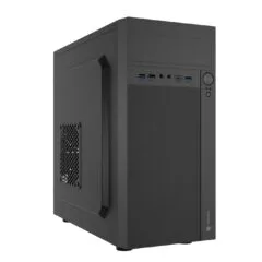 Natec Helix USB-C MATX Mini Tower PC Case - Black