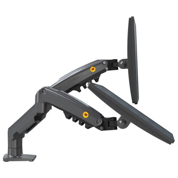 NBMounts F160 Dual Arm Gas Desk Monitor Mount — image 3