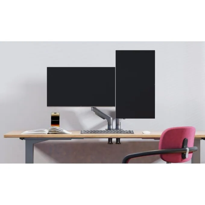 NBMounts F160 Dual Arm Gas Desk Monitor Mount — image 5