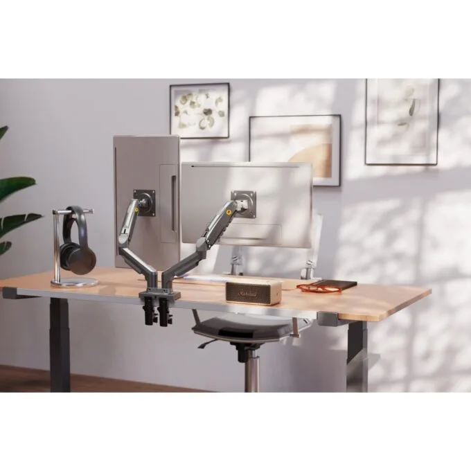 NBMounts F160 Dual Arm Gas Desk Monitor Mount — image 6