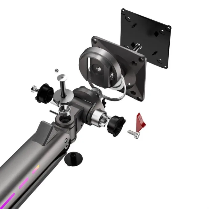 NBMounts F5 Gaming Single Arm RGB Monitor Desk Mount up to 20kg — image 6