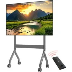 NBMounts Motorized Trolley - P150 - Adjustable up to 1.5m VESA 90x60 up to 90'' & 68kg