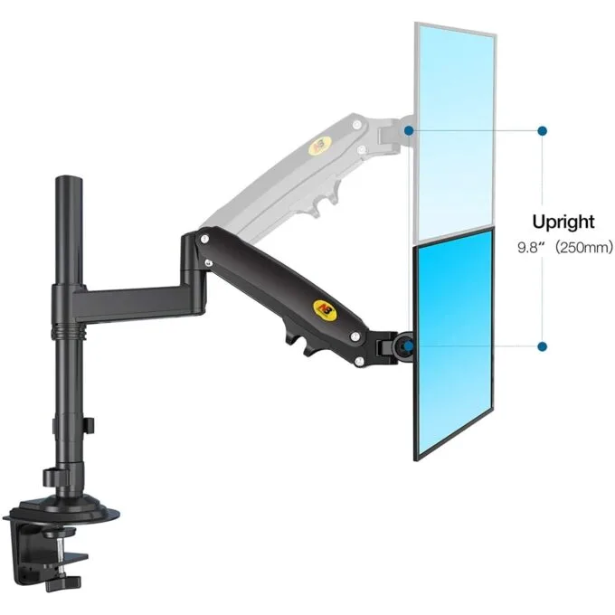 NBMounts NB-H180 Twin Arm Gas Desktop Monitor Mount — image 9