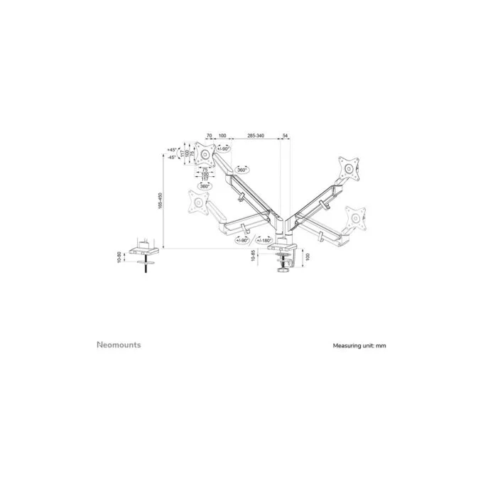 Neomounts DS70-810BL2 Tischhalterung für 17-32' Bildschirme - Schwarz — image 12