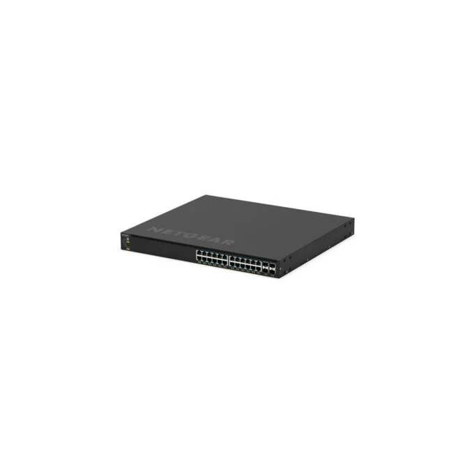 NETGEAR 28-Port PoE+ Managed Switch - GSM4328-100AJS - 24x PoE+ 30W, 4x SFP+, L3, 1U Rack, Black — image 3