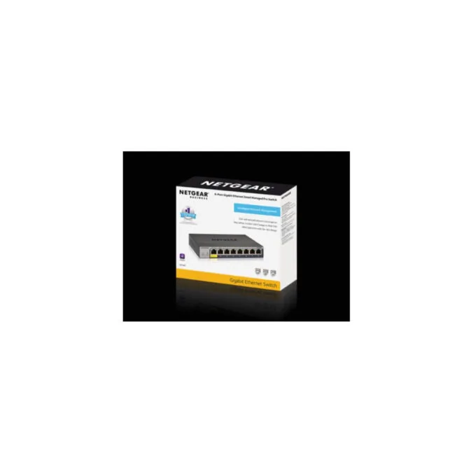 NETGEAR 8-Port Gigabit Smart Managed Switch - GS108T-300PES - Fanless Desktop/Wall-Mount — image 3