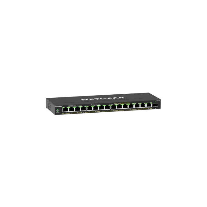 NETGEAR GS316EP-100PES - 16-Port PoE+ Gigabit Switch, 180W Budget, 15x RJ45 + 1 SFP, Black, Managed — image 5
