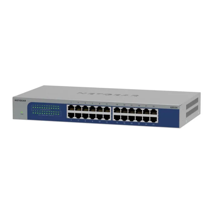 NETGEAR GS524v3 - 24-Port Gigabit Unmanaged Switch - Grey, 10/100/1000 Mbps — image 1