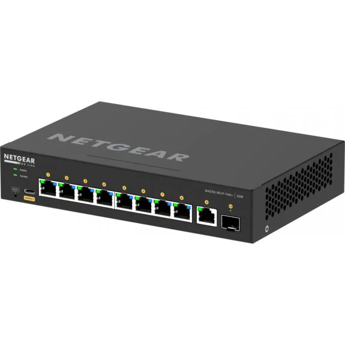 NETGEAR GSM4210PD-100EUS - 8x Gigabit PoE+ (30W) 110W Budget, 1x1G+1xSFP, Managed L2/L3, ARM Cortex-A9 1.25GHz, 2GB, Black — image 11