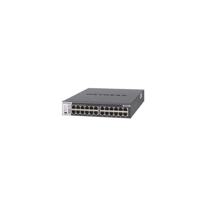 NETGEAR M4300-24X (XSM4324CS-100NES) - 24x10G RJ45/SFP+ L3 Managed Switch, Black, 1GB RAM, 800MHz CPU — image 1