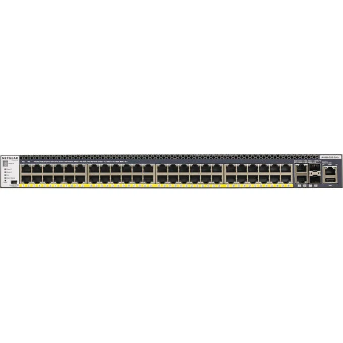 NETGEAR M4300-52G-PoE+ (GSM4352PA-100NES) - 52-Port Gigabit L2/L3 PoE+ Switch, 550W PSU, 1U Rackmount — image 1