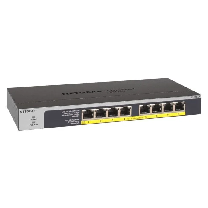 NETGEAR Switch 8x GE GS108LP-100EUS - 8-Port Gigabit PoE Unmanaged — image 2
