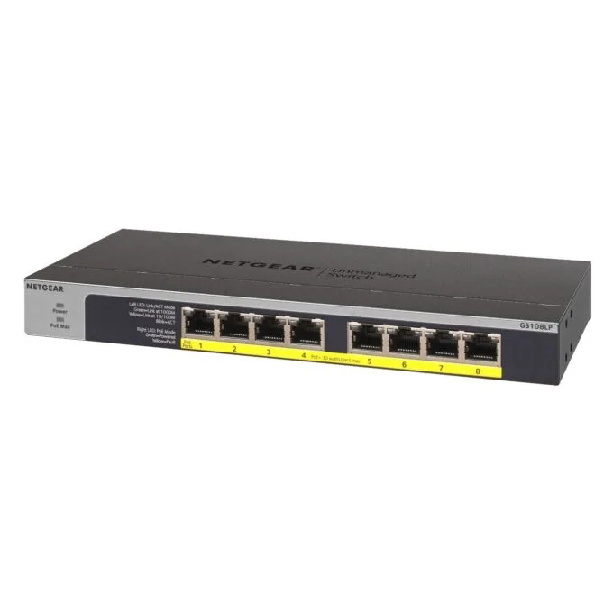 NETGEAR Switch 8x GE GS108LP-100EUS - 8-Port Gigabit PoE Unmanaged — image 4