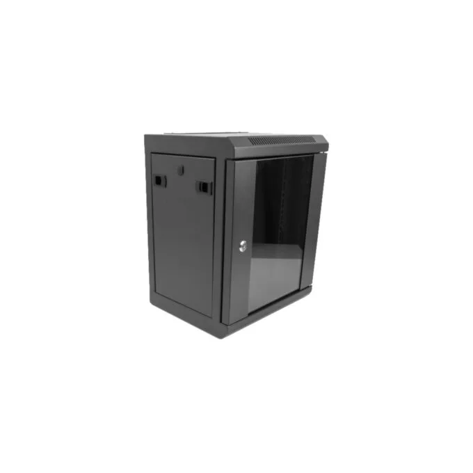 Network Cabinet - 25.4 cm (10') network cabinet with glass door, IT cabinet — image 1