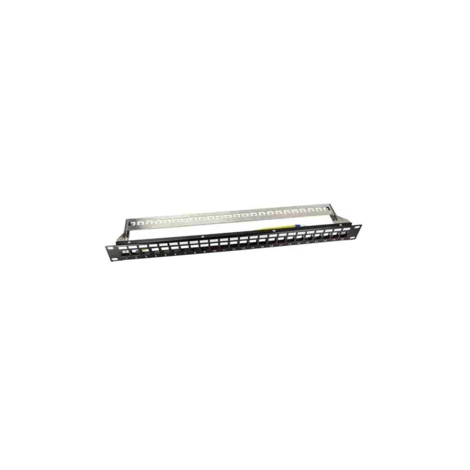 NK4058 19' PATCH PANEL for 24 KEYSTONE JACKS with REAR CABLE MANAGER LOGILINK — image 4