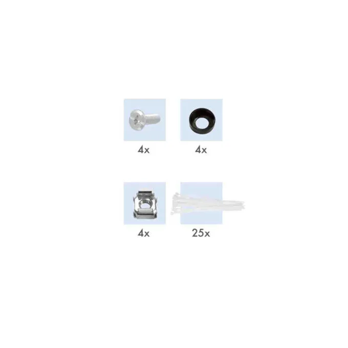 NK4058 19' PATCH PANEL for 24 KEYSTONE JACKS with REAR CABLE MANAGER LOGILINK — image 5