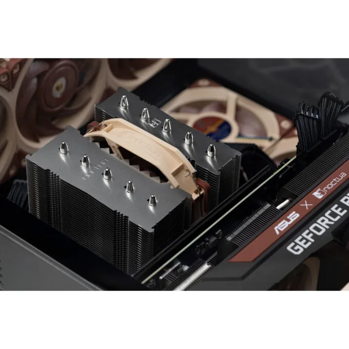 Noctua NH-D12L - 120mm CPU Air Cooler - Beige/Brown, 12V, 450-2000 RPM, LGA1700/LGA1200 Compatible — image 6