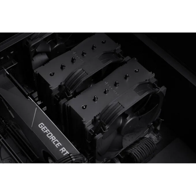 Noctua NH-D15 chromax.black Dual 140mm PWM CPU Cooler - Black — image 6