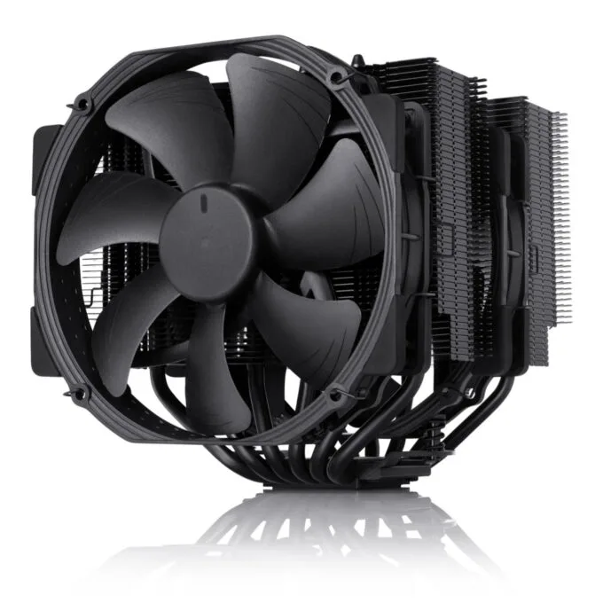 Noctua NH-D15 chromax.black Dual 140mm PWM CPU Cooler - Black — image 1