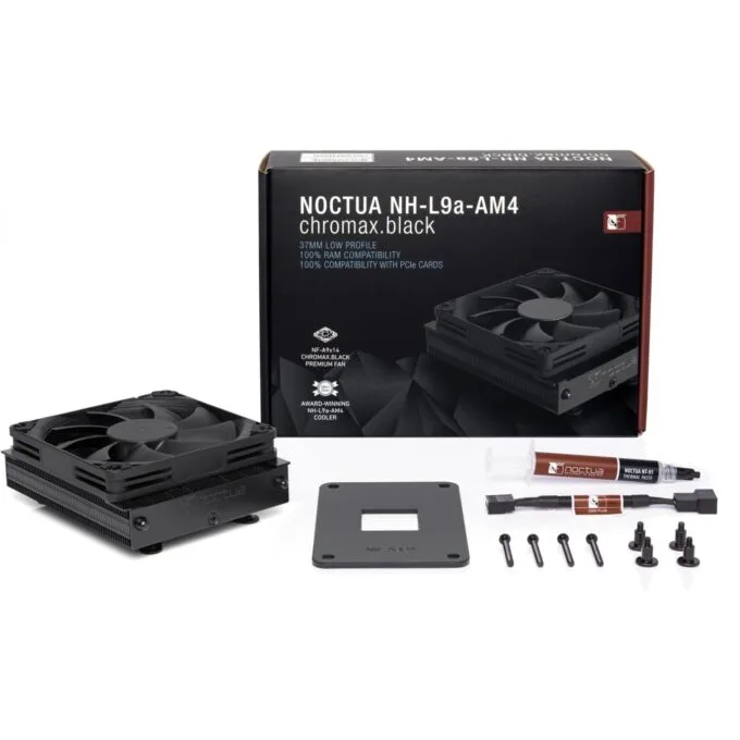 Noctua NH-L9a-AM4 Chromax.black - NH-L9a-AM4 - Low-profile CPU cooler — image 4