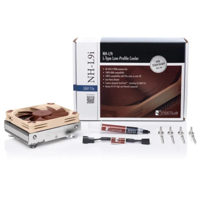 Noctua NH-L9i - Low-Profile CPU Cooler - 92mm Fan, 12V 4-pin PWM, Beige/Brown, 23mm Height — image 4