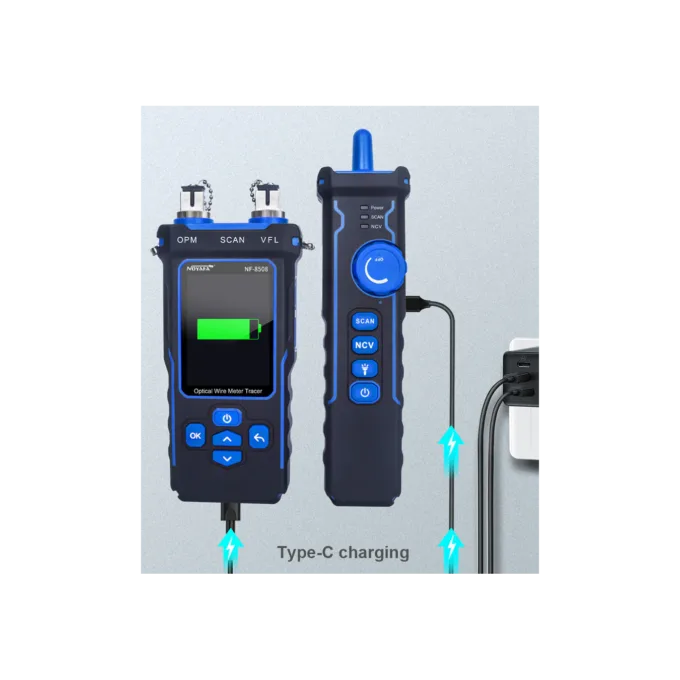 Noyafa Multi-Function Cable Tester - NF-8508 - RJ11, RJ45, PoE, Fiber Optic OPM VFL, NCV & Cable Length Measurement — image 3