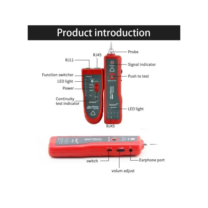 Noyafa Wire Tracker for Cable Tracing, Identification & Fault Detection NF-801 — image 6
