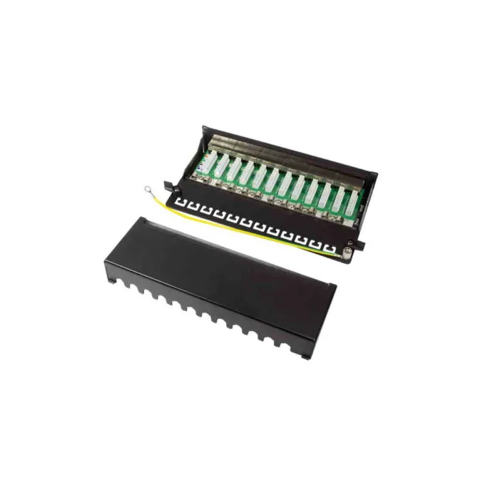 NP0017 CAT.6 PATCH PANEL 12 PORT SHIELDED, DESKTOP, BLACK, LOGILINK — image 5