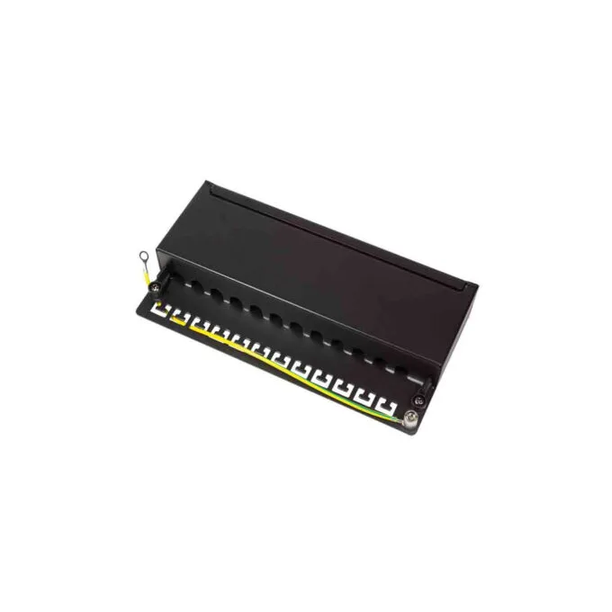 NP0017 CAT.6 PATCH PANEL 12 PORT SHIELDED, DESKTOP, BLACK, LOGILINK — image 6